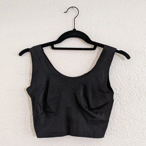 True & Co Scoop Neck Everybody Bralette Black M